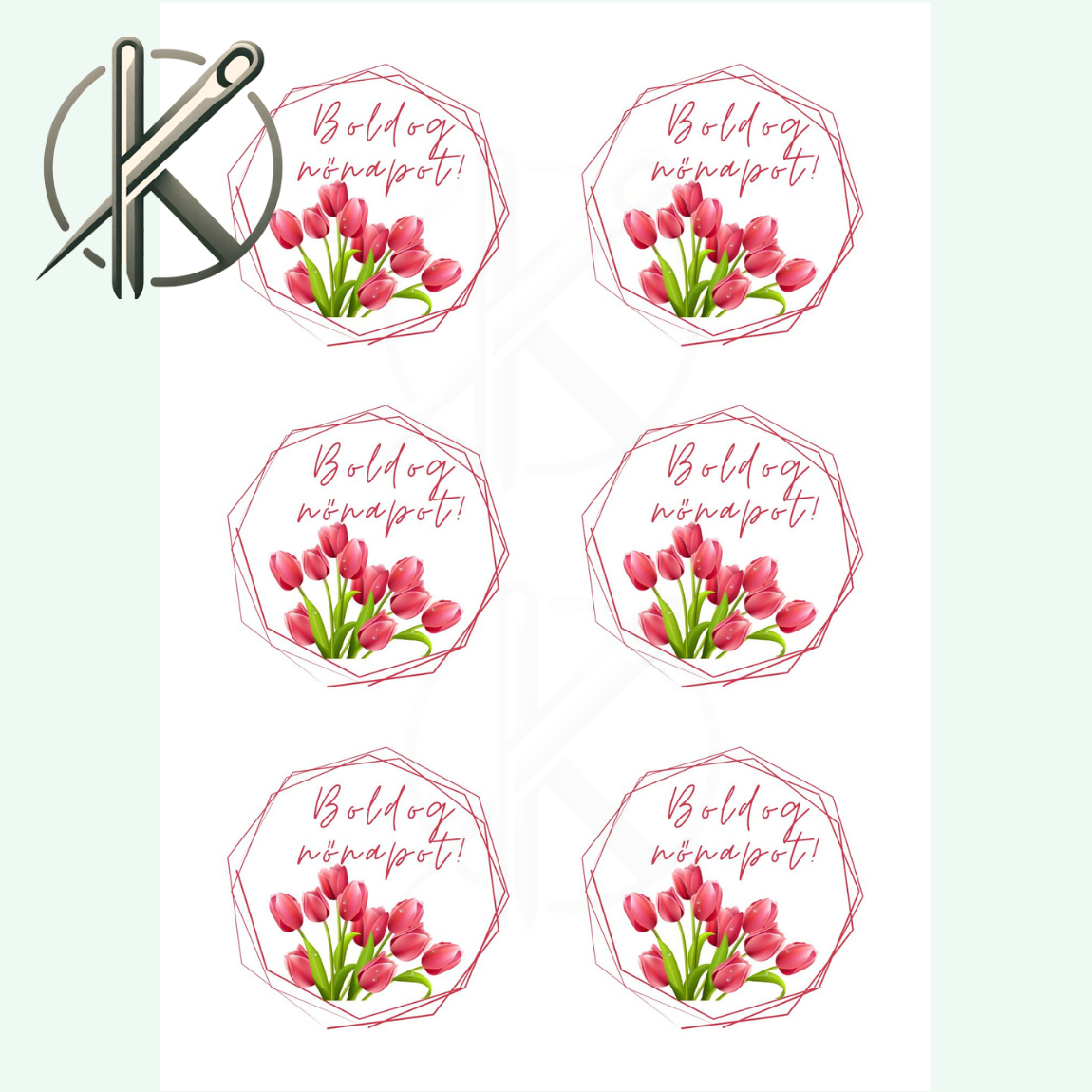 Boldog nőnapot tulipán
