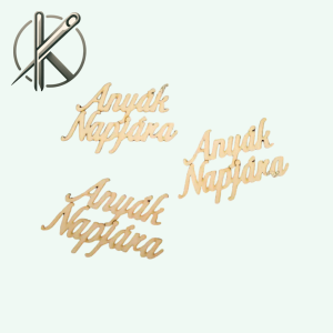 Fa natúr Anyák napjára felirat