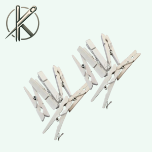 Fehér fa csipesz 5cm