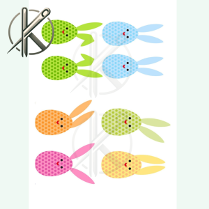 tojás nyuszikás filclap