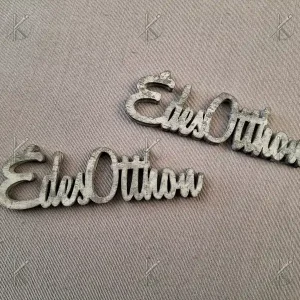 Fa Édes Otthon felirat 10x3 szürke