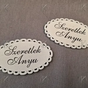 Fa szeretlek Anya ovális