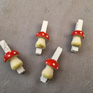 Fa csipesz gombával 5cm