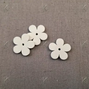 Fa fehér virág 2,5cm