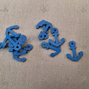 Fa horgony (2,5cm) sötét kék