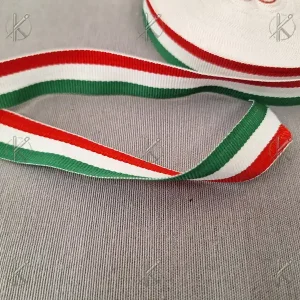 Nemzeti színű grosgrain szalag 18mm