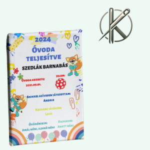 Óvoda teljesítve neves vászonkép