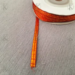 Piros - arany szalag 3mm