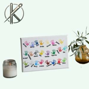 színes kéz kollekció neves vászonkép