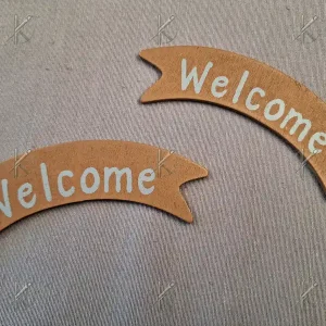 Welcome barna tábla