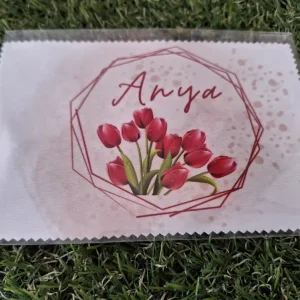 Anya tulipános szemüvegtörlő