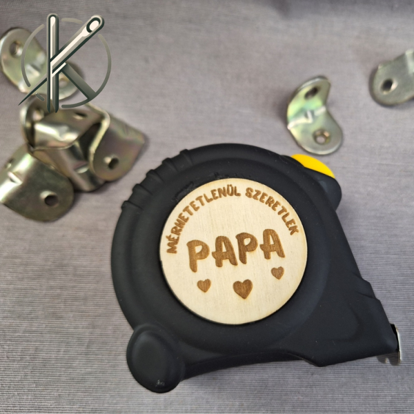 Mérhetetlenül szeretlek papa mérőszalag
