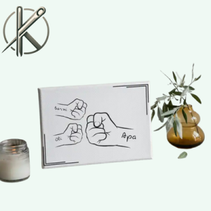 Apa gyerek vászonkép