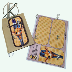 Zsiráfos gumis tolltartó panel szabásmintával