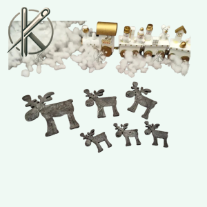 Szürke fa szarvas csomag (6db)