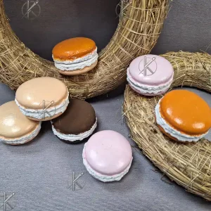 kézzelfestett gipsz macaron