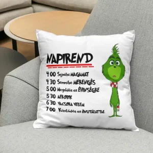 Grincs napirend párna panel