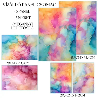 Színharmónia névre hallgató 6 db-os panel szett ami, lényleg rendkívül színes és elegáns