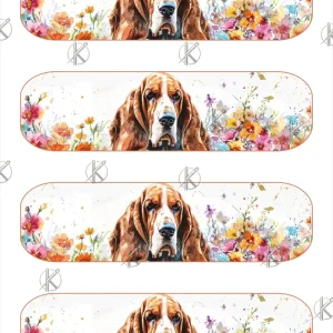 Basset Hound kutyus könyvjelző filclap