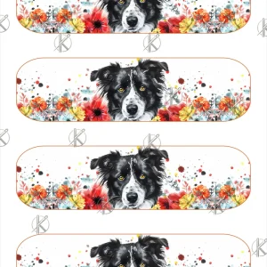 Border Collie kutyusos könyvjelző filclap