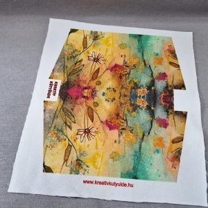 Pasztel virág panel szabásmintával