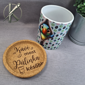 Kávé most, pálinka később poháralátét