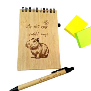 capybara bambusz notesz tollal