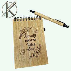 Álmodj, tervezz, váltsd valóra bambusz notesz tollal