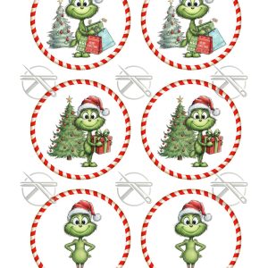 Cuki grincs vegyes mintás filclap