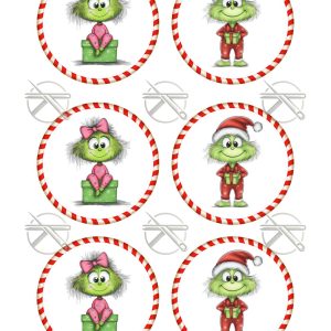 Cuki grincsek mintás filclap