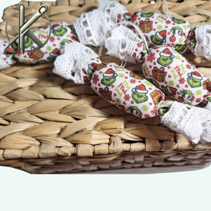 Grincs textil szaloncukor