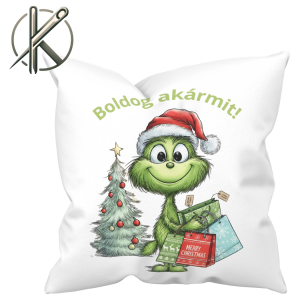 Grincs boldog akármit párna panel