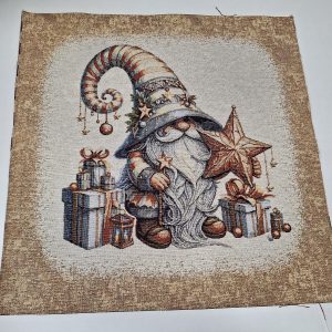 Jacquard manó csillaggal aranyszálas párna panel