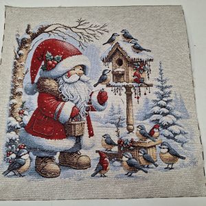 Jacquard manó madáretetővel aranyszálas párna panel