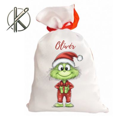 Cuki grincs mikulás zsák panel