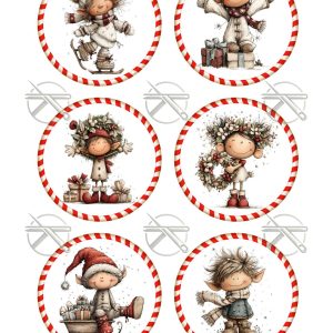 Cuki koboldok mintás filclap