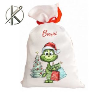 Grincs csomagokkal mikulás zsák panel
