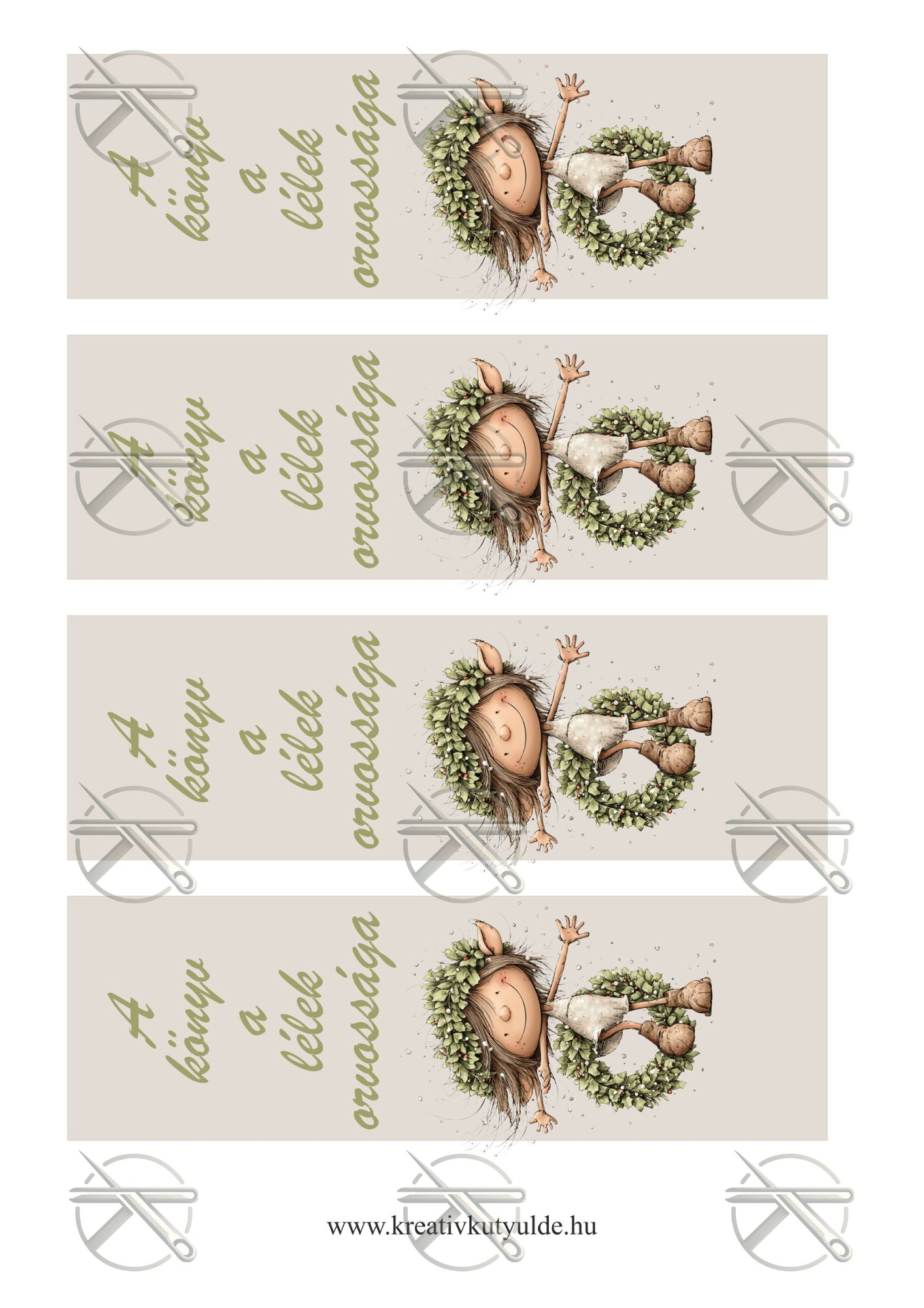 Kobold a könyv a lélek orvossága mintás filclap