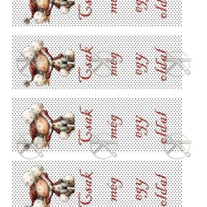 Kobold könyvjelző mintás filclap