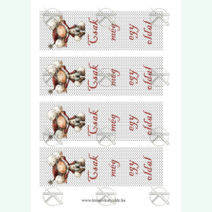 Kobold könyvjelző mintás filclap