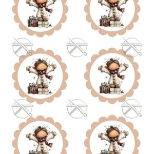 Kobold lányka mintás filclap