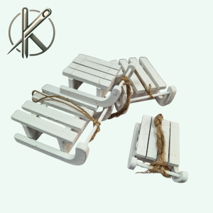 fa fehér szánkó több méretben