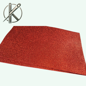 Piros csillogós dekorgumi