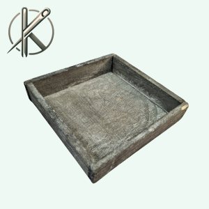 fa szürke tál 14x14cm