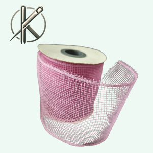 Rózsaszín dekorháló 10cm