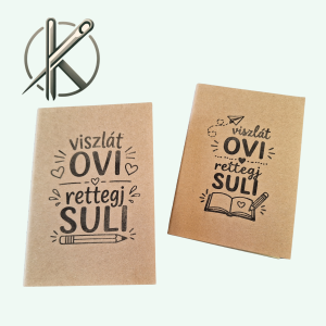 Viszlát ovi, rettegj suli notesz