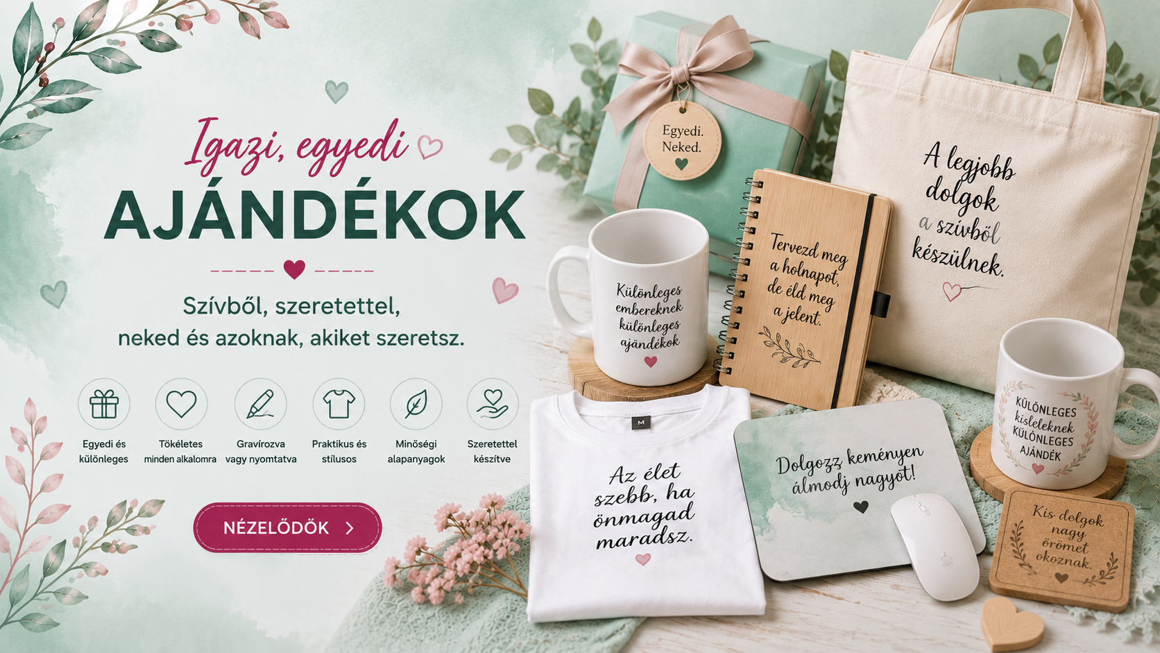 Egyedi Ajándékok